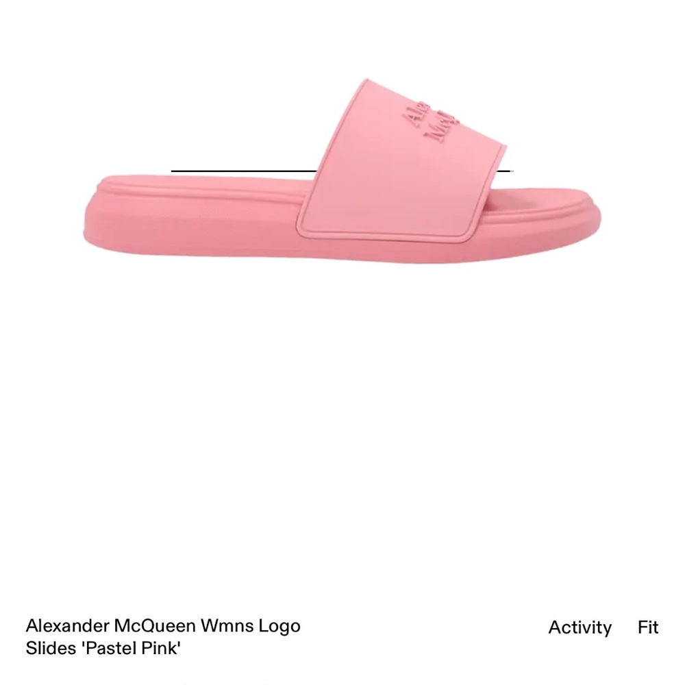 Alexander McQueen Blush Pink Slides